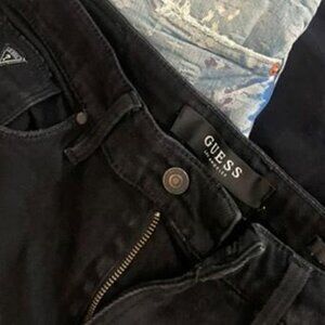 Guess mens black jeans